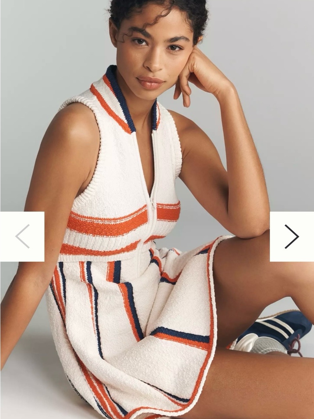 Anthropology Daily Practice V-Neck Sweater Mini Dress